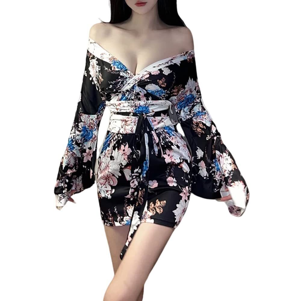 4968 Sexy Anime Cosplay Cheongsam Lingerie Dress Japanese Kimono Costumes